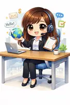英語販売アシスタント（女性）