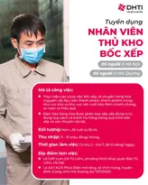 Thủ kho bốc xếp cho nhà máy sản xuất của DHTI tại Hải Dương
