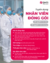 Nhân viên đóng gói tại nhà máy sản xuất của DHTI tại Hải Dương