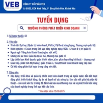 Khánh Hòa -Trưởng phòng Phát triển Kinh Doanh