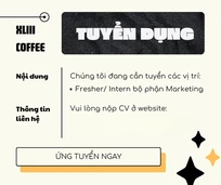 Fresher/ Intern bộ phận Marketing