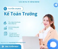 Tuyển dụng KẾ TOÁN TRƯỞNG