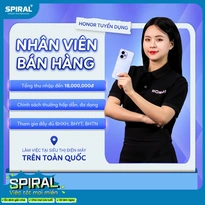 Tuyển PG hãng ĐT Honor tại chuỗi TGDĐ,ĐMX tại TPHCM