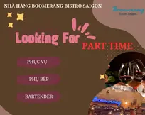Nhân viên phục vụ parttime - 25k/h