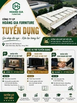 Công ty CP Hoang Gia Furniture tuyển dụng