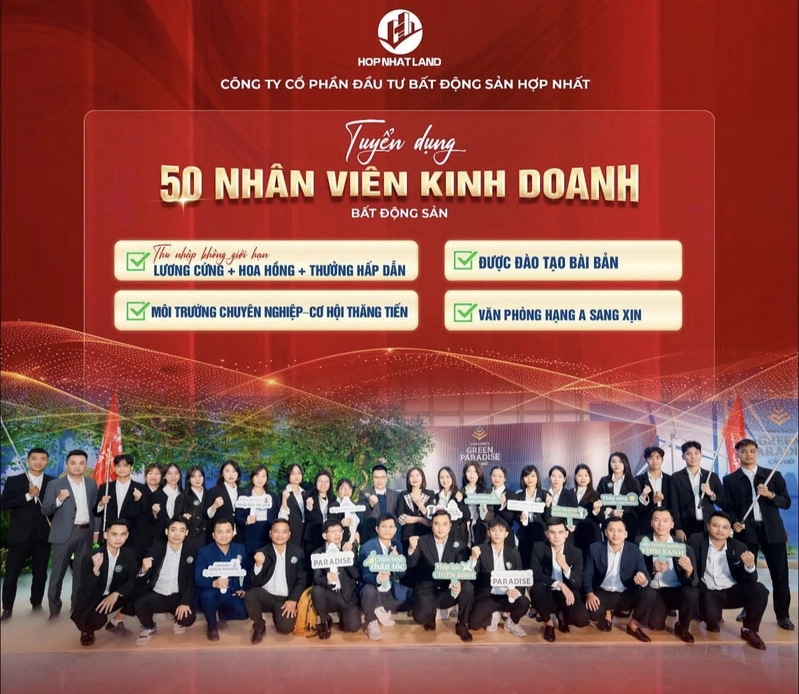 Hợp nhất land tuyển dụng nhân viên kinh doạn