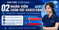 Nhân viên Chăm sóc Khách hàng