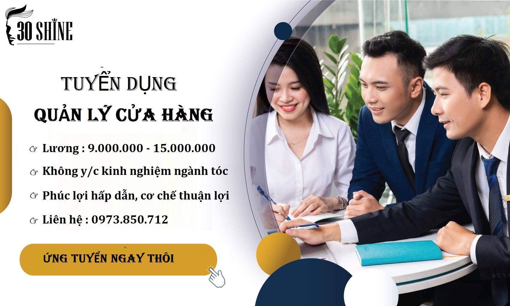Quản lý cửa hàng tại Hà Nội, Hồ Chí Minh, Thái Nguyên