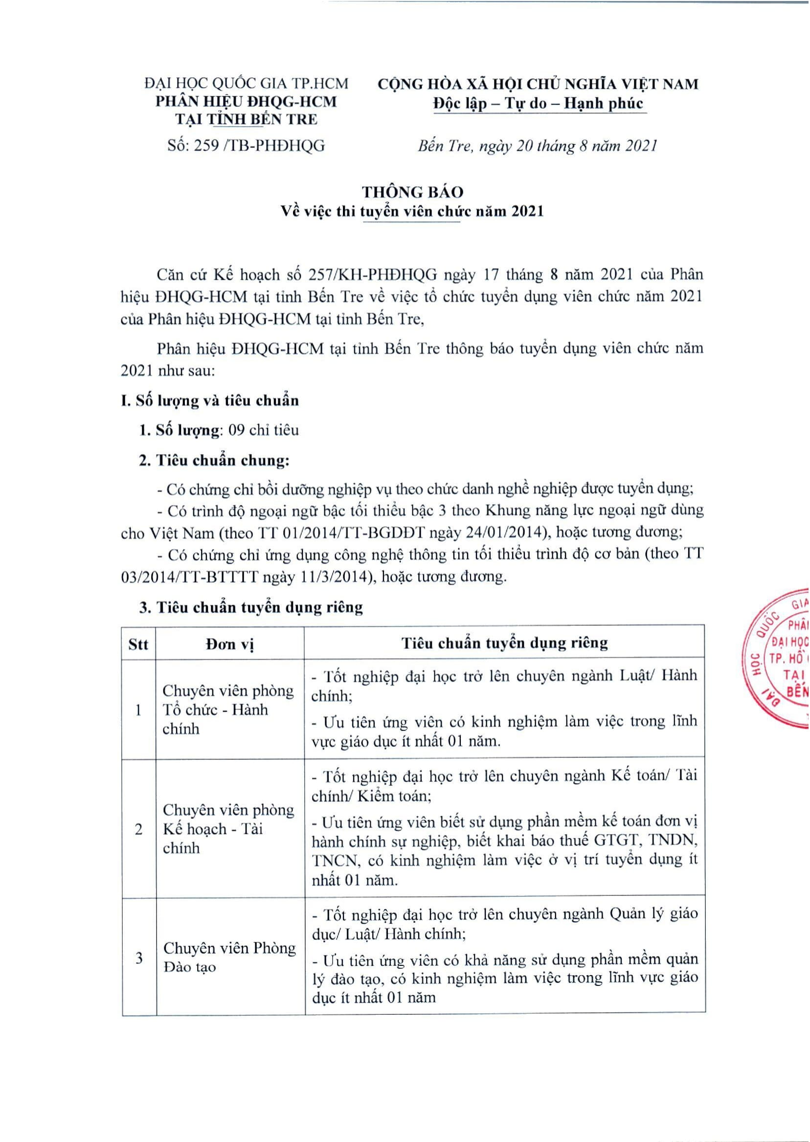 THI TUYỂN VIÊN CHỨC NĂM 2021