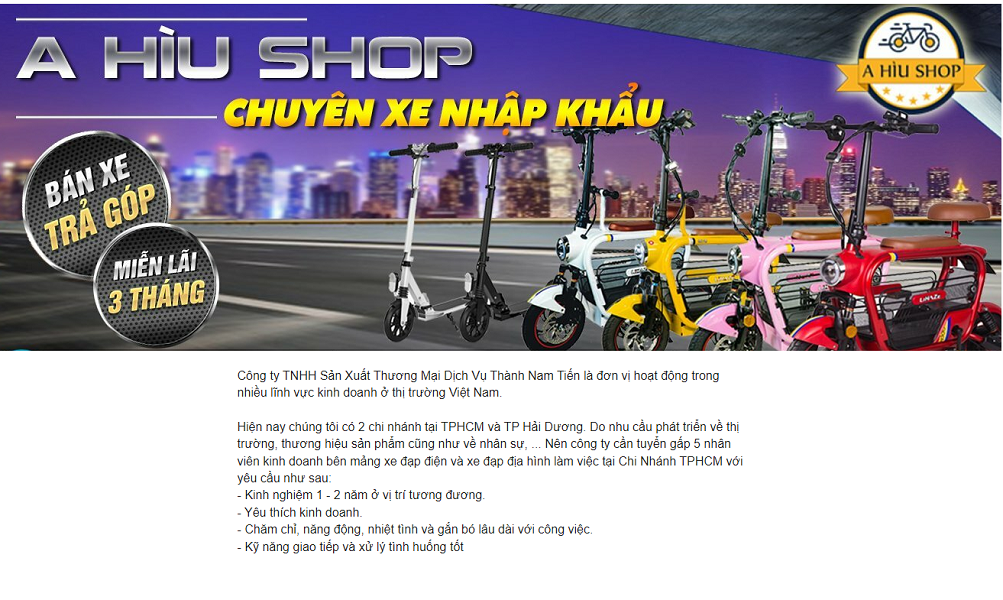 Nhận viên kinh doanh