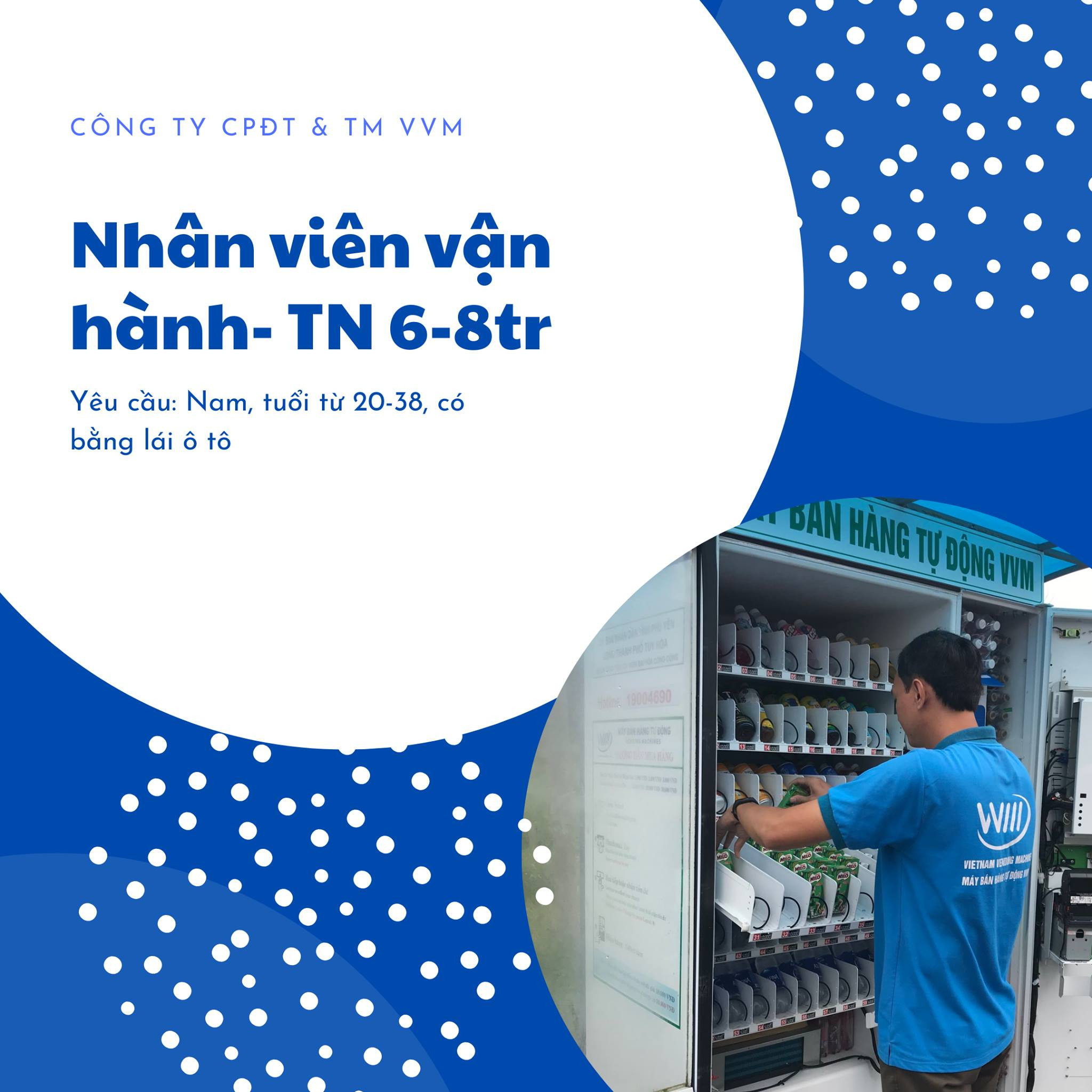 Nhân viên Vận Hành Nước Giải khát