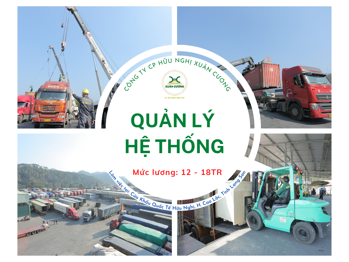 NHÂN VIÊN QUẢN LÝ HỆ THỐNG - LÀM VIỆC TẠI LẠNG SƠN