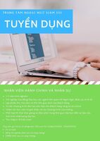NHÂN VIÊN HÀNH CHÁNH NHÂN SỰ