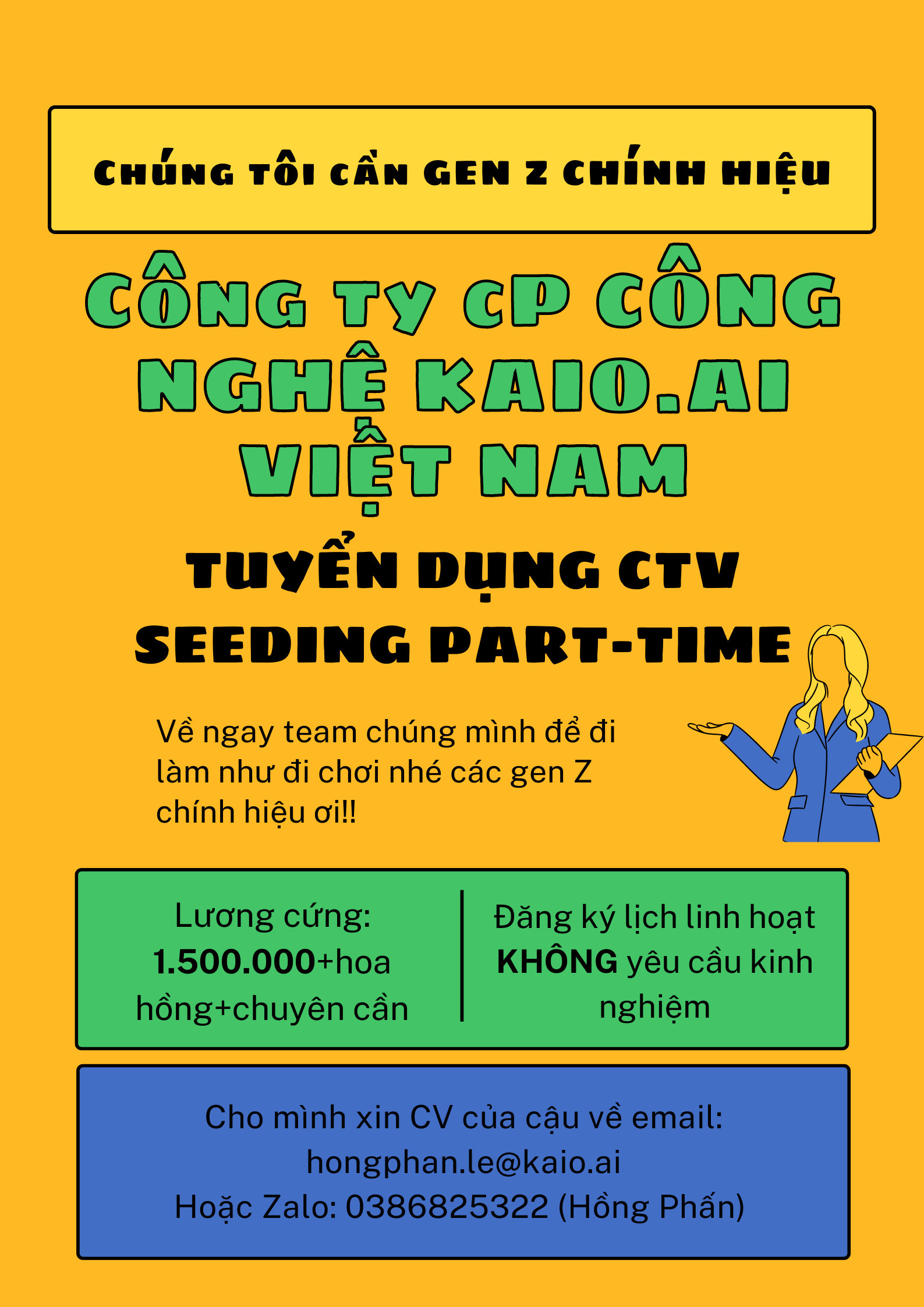 Cộng Tác Viên Seeding Part-time
