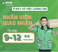 Nhân viên shipper giao nhận hàng hoá