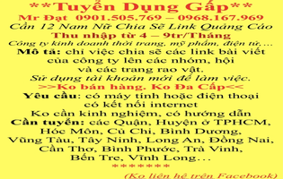 Việc Làm Thêm 2-3h/ngày uy tín lương cao 7-9triệu phụ cấp đầy đủ