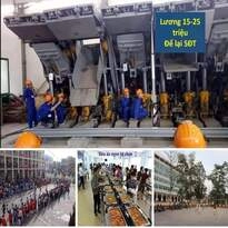 Lao động phổ thông lương 22tr/tháng